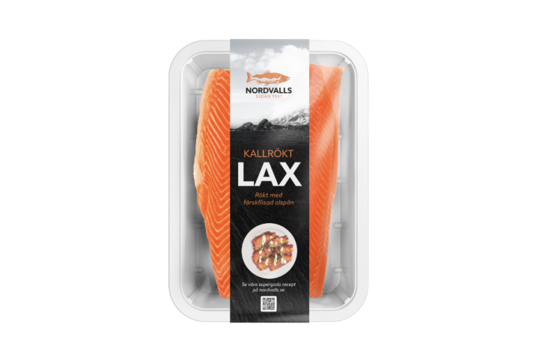Linerless etikett - lax förpackning