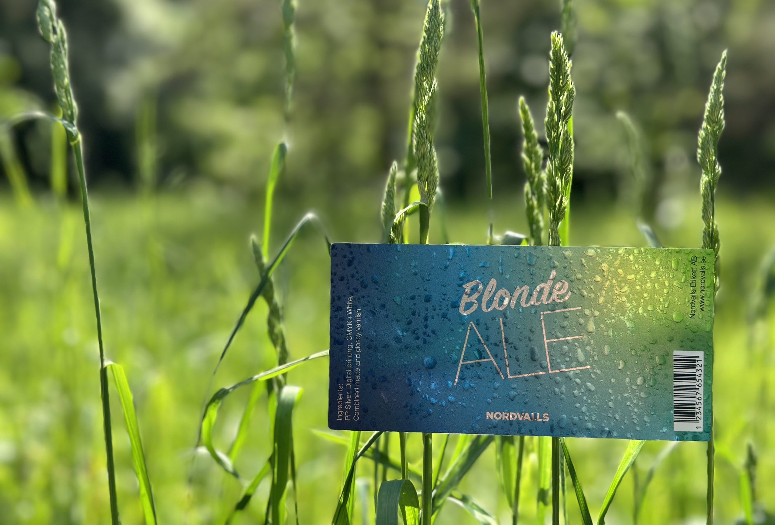 Blonde Ale etikett från Nordvalls