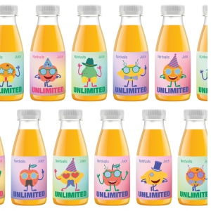 Digitaltryckta juiceetiketter